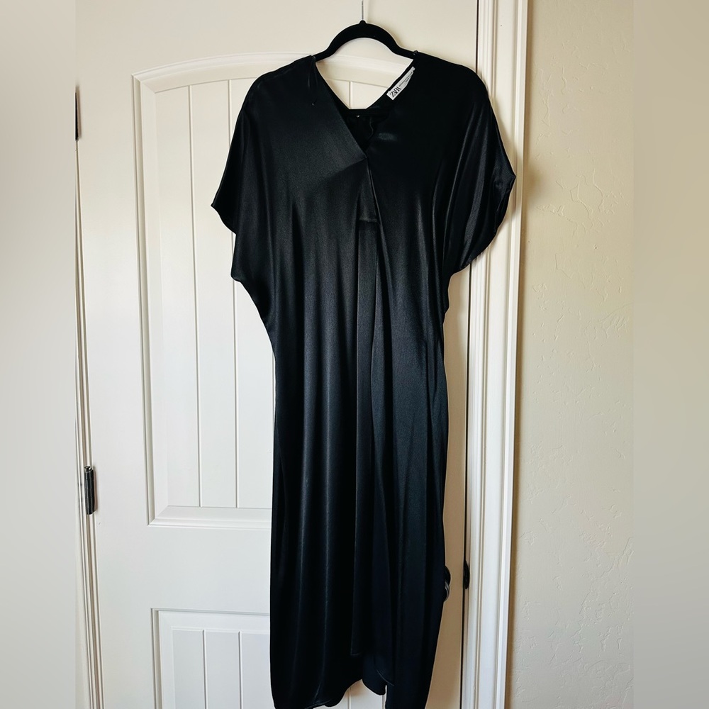 NWOT ZARA Maxi drape dress. Removed tags. Only tried on but it was too big on me